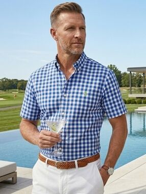 NWT Ralph Lauren XL Old Money Country Club Modern Preppy Check Gingham Shirt
